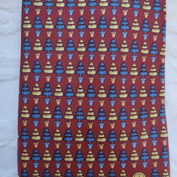 Dunhill printed tie. Made in Italy. 100%silk. - Picture 3 of 7